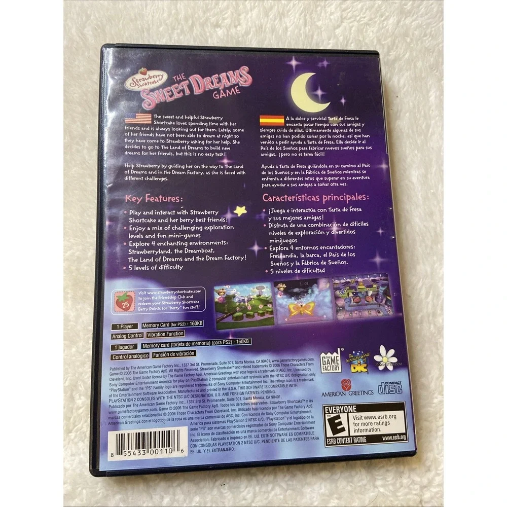 Strawberry Shortcake The Sweet Dreams Game PlayStation 2 CIB Manual Game Factory